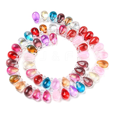 Transparent Glass Beads Strands GLAA-B014-01D-1