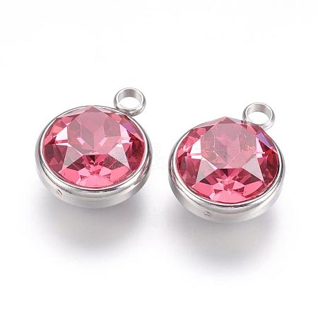 K9 Glass Rhinestone Pendants STAS-F123-26H-1