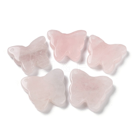 Natural Rose Quartz Pendants G-D087-01B-1