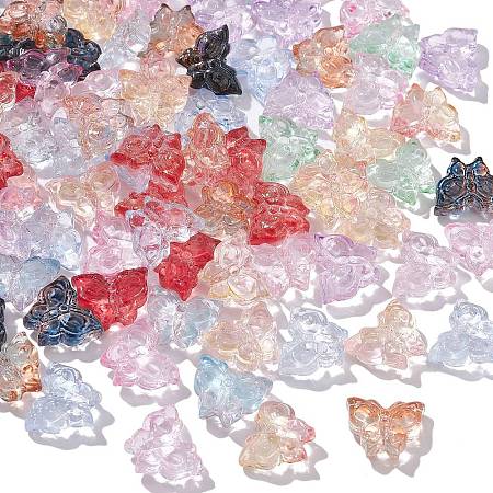 100Pcs Transparent Glass Beads GLAA-CJ0002-40-1