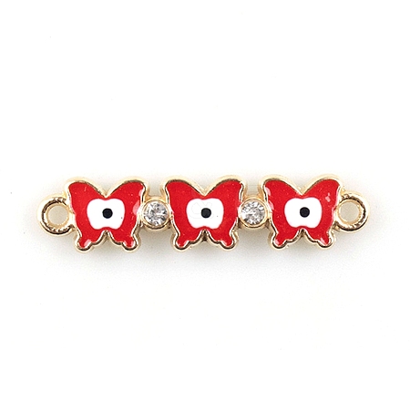 Alloy Enamel Connector Charms X1-FIND-TAC0016-25B-1