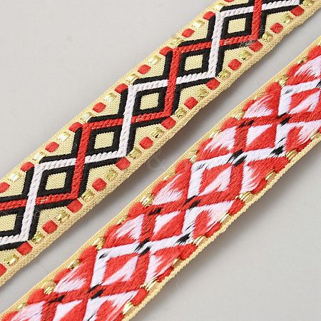 Polyester Rhombus Jacquard Ribbon OCOR-TAC0016-26A-1