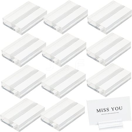 Acrylic Name Card Holder TACR-WH0001-09-1