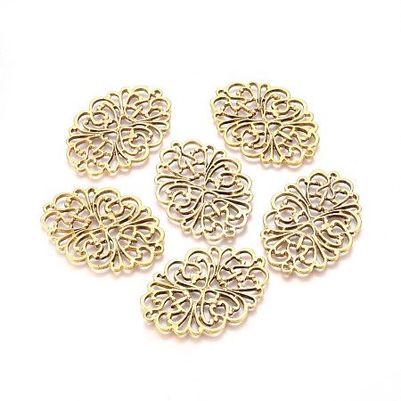 Tibetan Style Connectors TIBEB-A2976-AG-FF-1