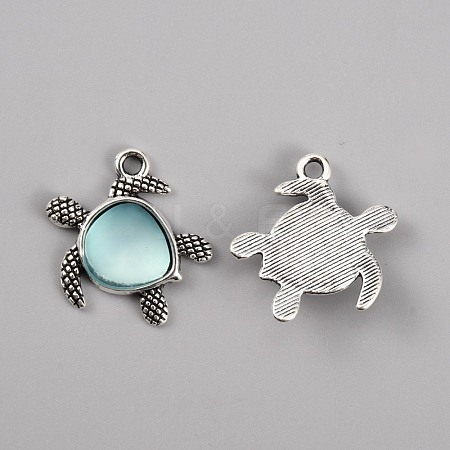 Tibetan Style Alloy Pendants FIND-WH0050-01B-1