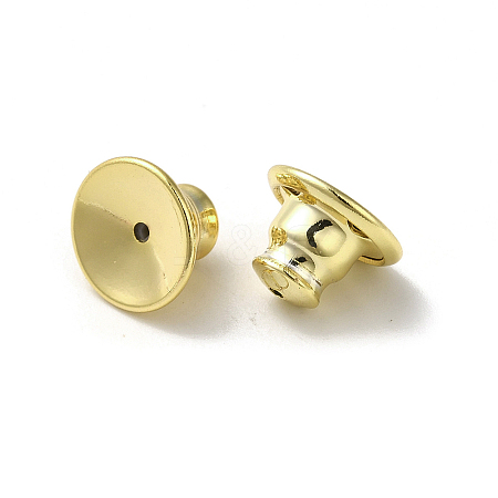 Rack Plating Brass Ear Nuts KK-G480-06G-1