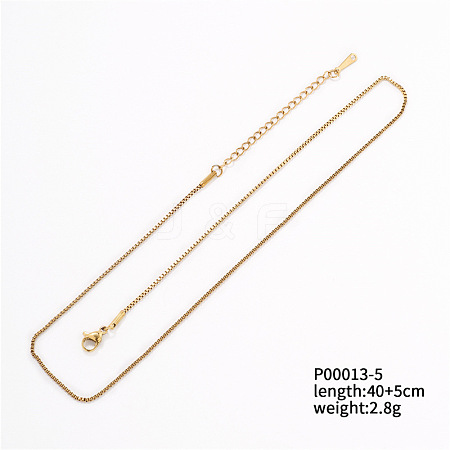 Fashionable Stainless Steel Lightweight Chain Necklace for Clothing and Accessories TK5574-3-1