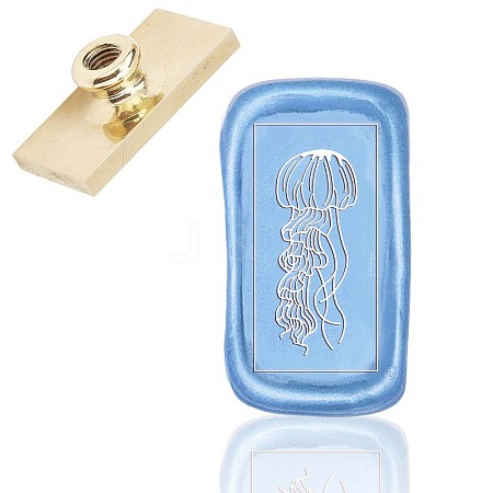 Wax Seal Brass Stamp Head AJEW-WH0215-004-1