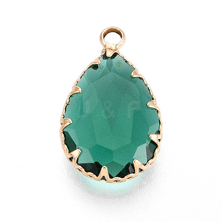 Transparent Glass Pendants KK-N283-02D-G-1