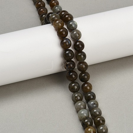 Natural Labradorite Beads Strands G-I253-01-8mm-1