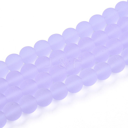 Transparent Glass Beads Strands GLAA-T032-T8mm-MD01-1