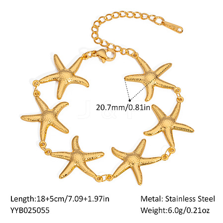 Stainless Steel Link Bracelets for Women LS-RL7382-7-1