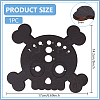 Skull Shape Wood Safety Eyes Insertion Tool DIY-WH0888-182-2
