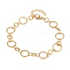304 Stainless Steel Link Chain Bracelets for Women BJEW-P373-03A-G-5