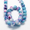 Natural Dyed Persian Jade Gemstone Bead Strands X-G-R271-6mm-XP19-3