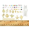 DIY Round Glass Seed Beads & Alloy Charms Bracelet Making Kits DIY-FS0007-19-5