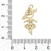 Rack Plating Brass Micro Pave Cubic Zirconia Pendant KK-H509-28G-3