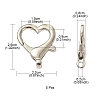 Zinc Alloy Lobster Claw Clasps PALLOY-YW0001-71-3