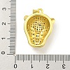 Brass Micro Pave Cubic Zirconia Pendants KK-K354-13E-G-3