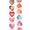 500 Paste  Paper Self-Adhesive Heart Stickers AJEW-S085-02A-2