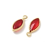 Brass Glass Charms KK-Z136-33G-02-2