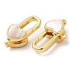 Rack Plating Brass Lobster Claw Clasps KK-C025-02E-G-2