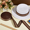 10 Yards Polyester Jacquard Ribbon OCOR-WH0101-187C-4