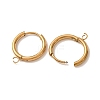 201 Stainless Steel Hoop Earring Findings SA-CBA9743-02G-A-2