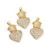 Brass Micro Pave Cubic Zirconia Pendants KK-A181-VA302-2-2