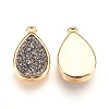 Resin Imitation Druzy Crystal Pendants KK-O101-A06-2