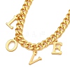 Brass Charm Bracelets for Women BJEW-U008-19G-04-2