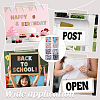 16 Sheets 8 Styles PVC Self-Adhesive Stickers DIY-AR0005-32-5