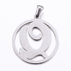 Non-Tarnish 304 Stainless Steel Pendants STAS-K162-070P-2