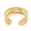 Rack Plating Brass Criss Cross Open Cuff Rings for Women RJEW-M148-06G-2