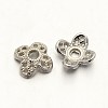 4-Petal Zinc Alloy Bead Caps PALLOY-N0111-07-2