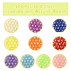 500Pcs 10 Colors Transparent Acrylic Beads TACR-FS0001-57-2