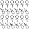 SUNNYCLUE 100Pcs 201 Stainless Steel Screw Cup Peg Bails STAS-SC0005-93-1