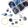 DIY Flower Glass Pendants Earrings Making Kits DIY-FS0009-01-3