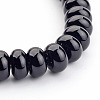 Natural Black Onyx Beads Strands G-H054-6x4mm-2