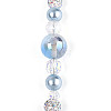 Glass and Acrylic and Imitation Pearl and Rhinestone Beads Strands MAK-T011-06G-2