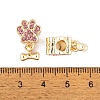 Rack Plating Alloy Rhinestone European Dangle Charms FIND-C055-19G-02-3