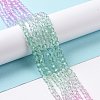 Transparent Glass Beads Strands X-GLAA-E036-07D-3