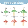 15Pcs 3 Styles Plastic Pendants KY-YW0002-28A-3