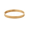 Roman Number Pattern 304 Stainless Steel Hinged Bangles for Couple FS-WG2D392-03-2