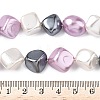 Electroplated Shell Pearl Beads Strands BSHE-D301-02A-4