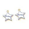 Printed Brass Pendants KK-CBA42CA-08G-06-1