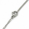 Tarnish Resistant Trendy Unisex 201 Stainless Steel Twisted Chain Necklaces NJEW-L043-44P-3