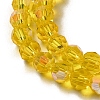 Electroplate Transparent Glass Beads Strands EGLA-A035-T4mm-L03-3