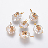 Natural Cultured Freshwater Pearl Pendants PEAR-L027-01S-1