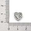 925 Sterling Silver European Beads STER-R005-02AS-08-3